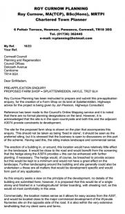 Pre-App Letter 17/06/2016 Pre-App Letter 17/06/2016