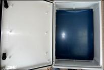 Picture 5 – Enclosure with Backplate cut to size and fitted Picture 5 – Enclosure with Backplate cut to size and fitted