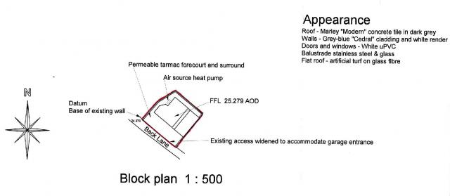 Block plan | Drg No. 495/1 05/02/2016