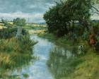 The Blue River (the River Angarrack at Nanpuskar) 1935